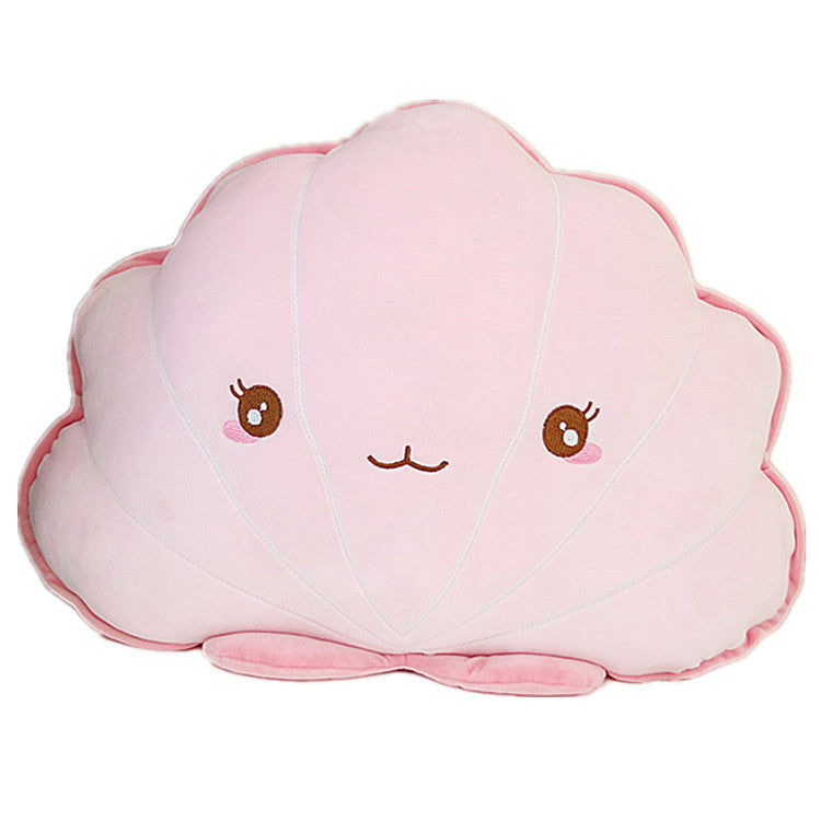 Cute Cartoon Shell Pillow - Plush Throw Pillow for Naps