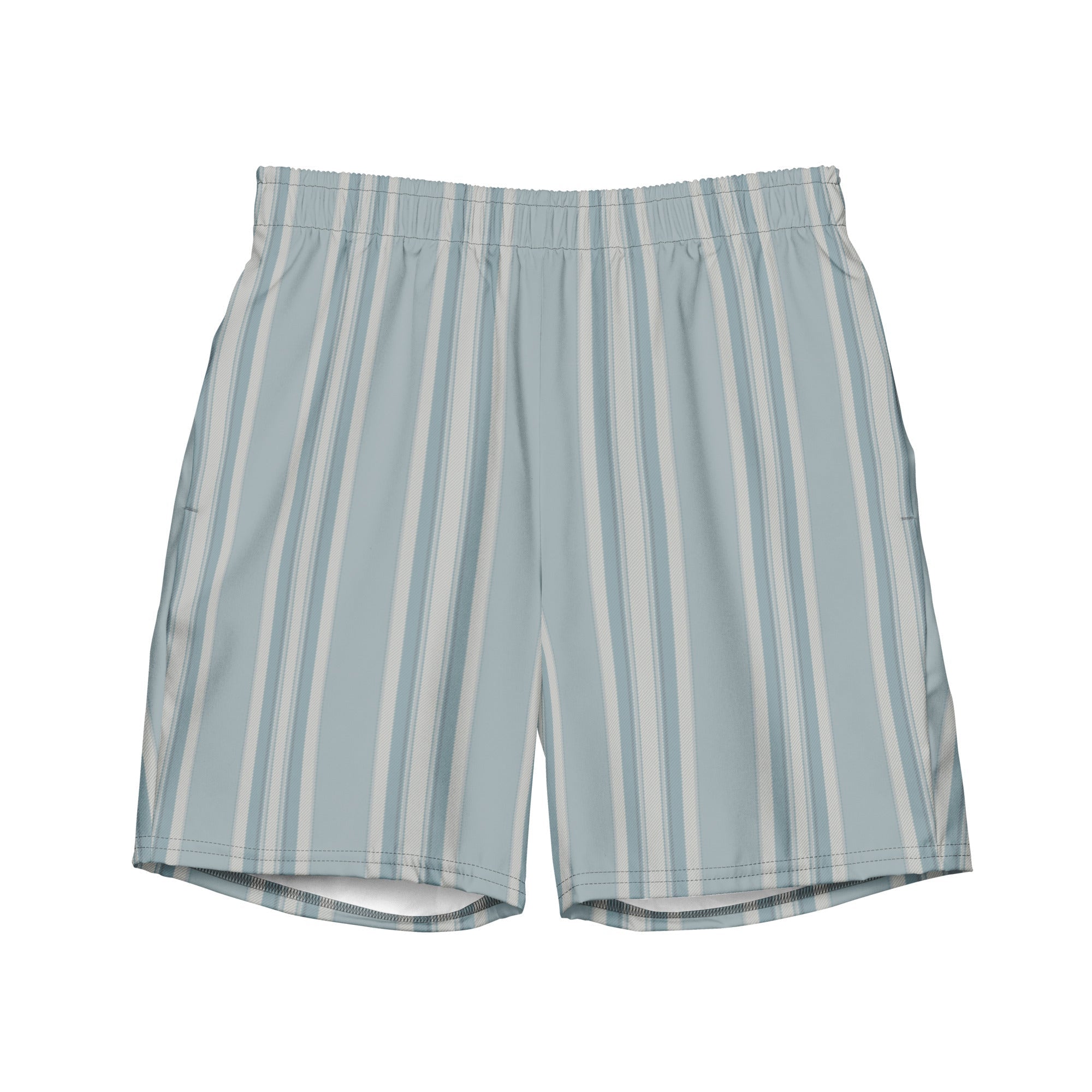 Men's Striped Swim Trunks