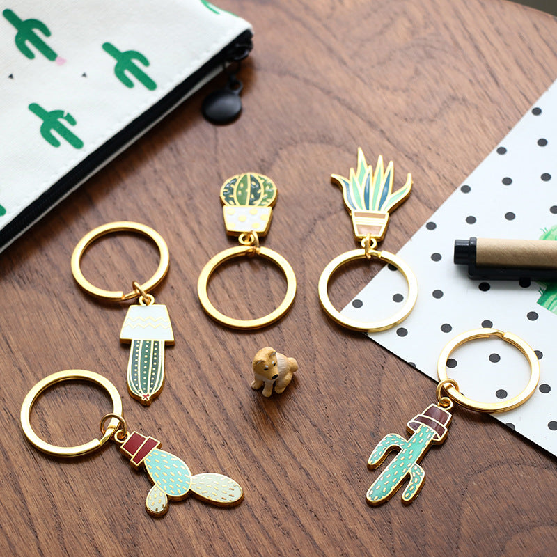 Cactus Plant Keychain and Keyring Accessory | Accessory