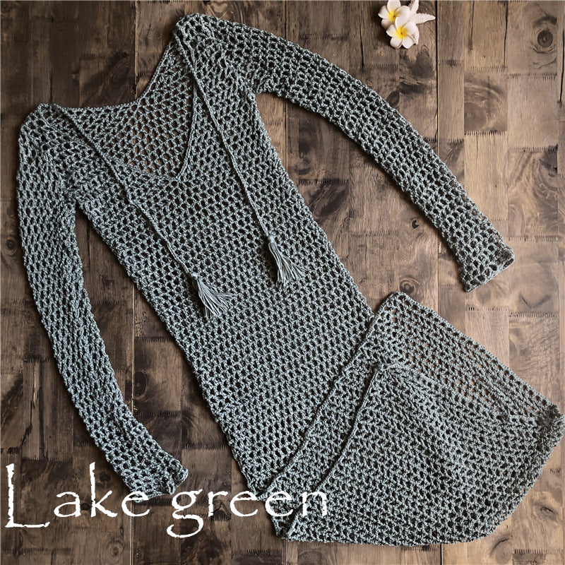 Knitted Crochet Beach Cover-Up