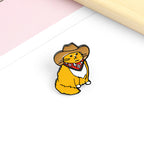 Creative Cartoon Cowboy Cat Alloy Brooch Accessory