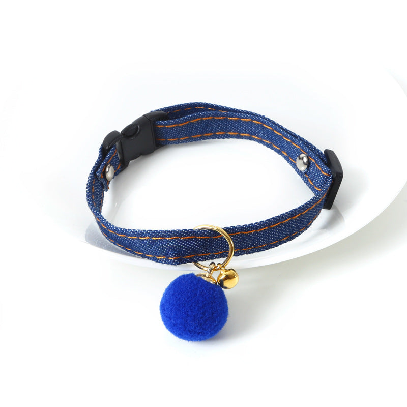 Denim Five-Pointed Star Pendant for Pets