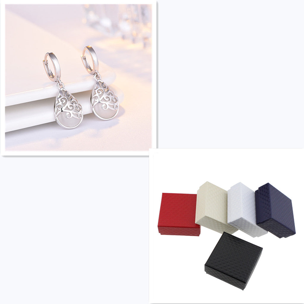 Moonlight Cat Eye Earrings in Luxury Gift Box