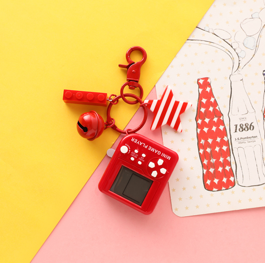 Keychain Game Console for Bags and Car Keys | Accessory