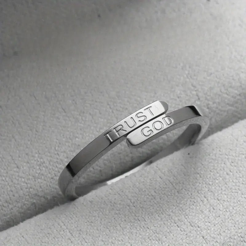 TRUST GOD Ring | Christian Jewelry