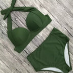 Red Cutout One-Piece Swimsuit