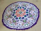 Round Fringed Mandala Beach Towel