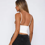 V-Neck Slim Fit Crop Top