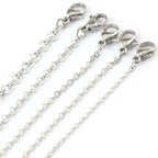 304 316 Stainless Steel Cross Welded Chain Necklace