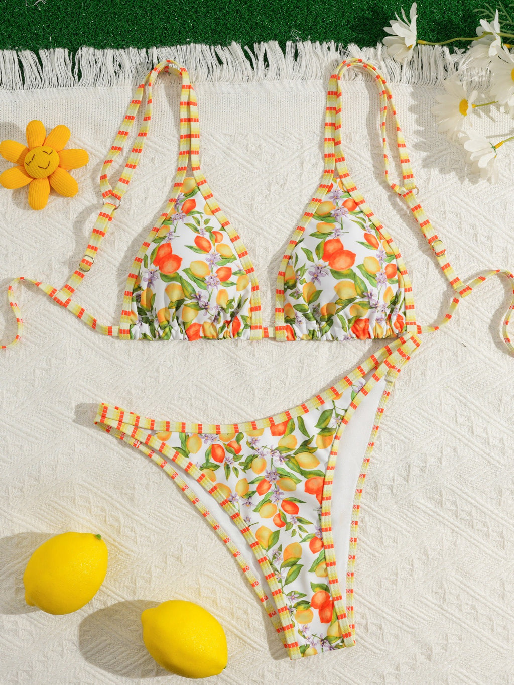 Ditsy Floral Triangle Bikini Set