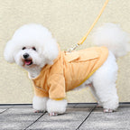 Warm Thickened Cotton Dog Coat with Backpack Feature