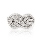 Women's Fashion Cross Knot Ring for Stylish Elegance