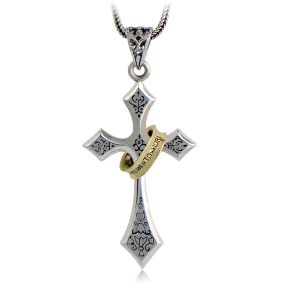 Sterling Silver Jesus Cross Pendant | Christian Jewelry