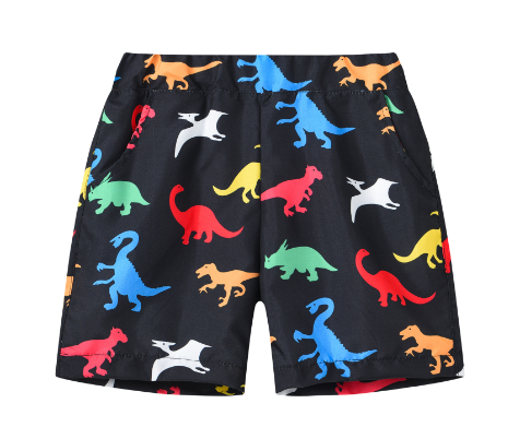 Children's Tropical Print Swim Trunks