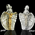 Holy Redemption Jesus Angel Necklace - Religious Gift