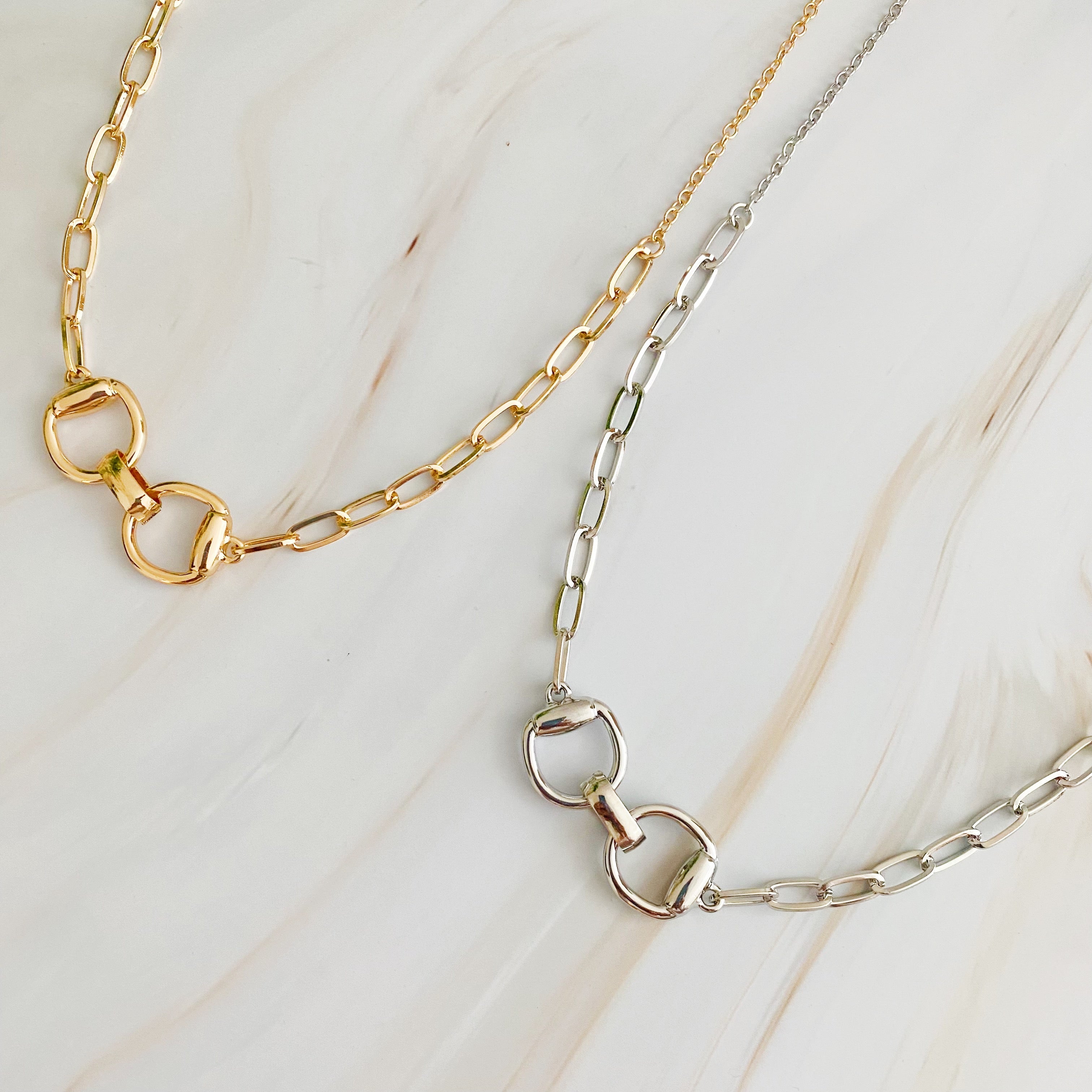 Equestrian Pendant Chain Necklace | Jewelry
