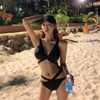 Black Wrap Bikini Set