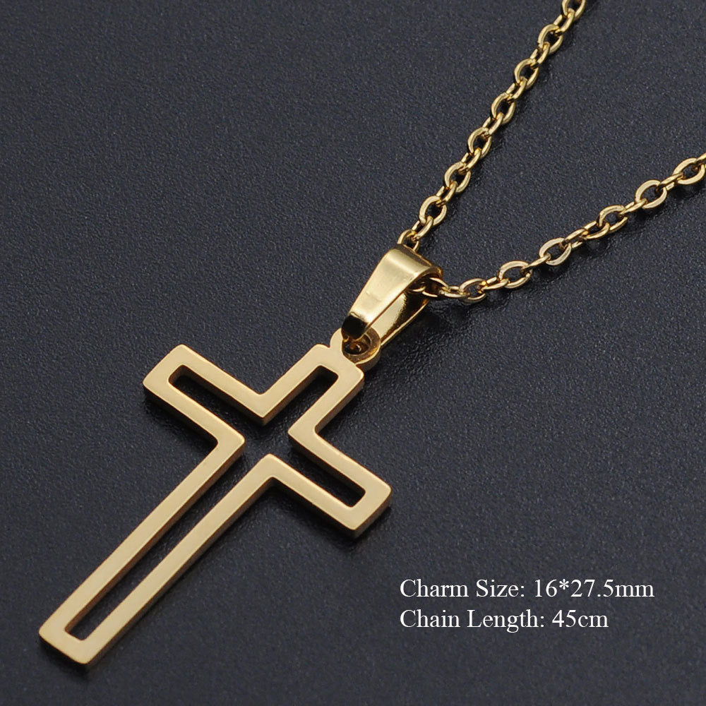 Titanium Steel Cross Necklace for Women - Christian Symbol | Christian Jewelry