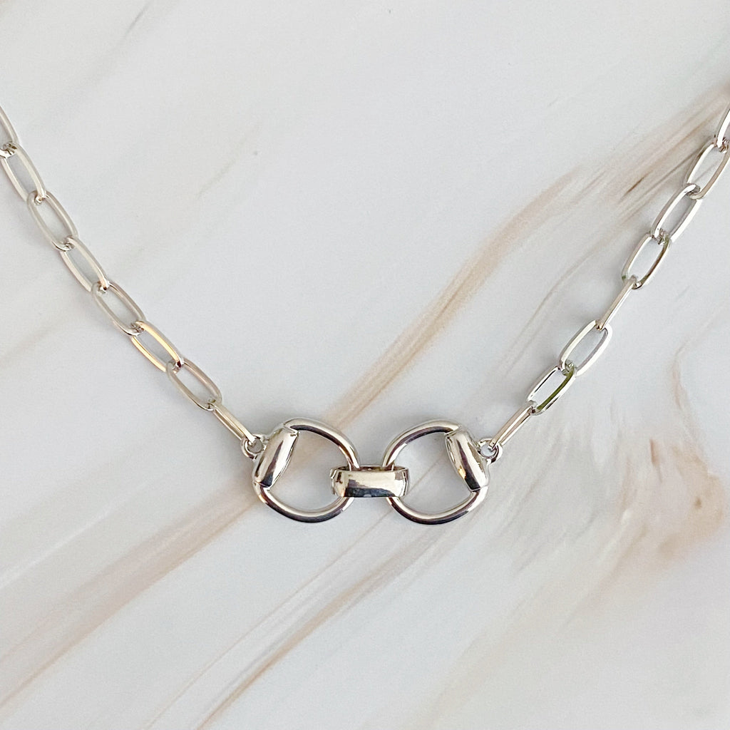 Equestrian Pendant Chain Necklace | Jewelry