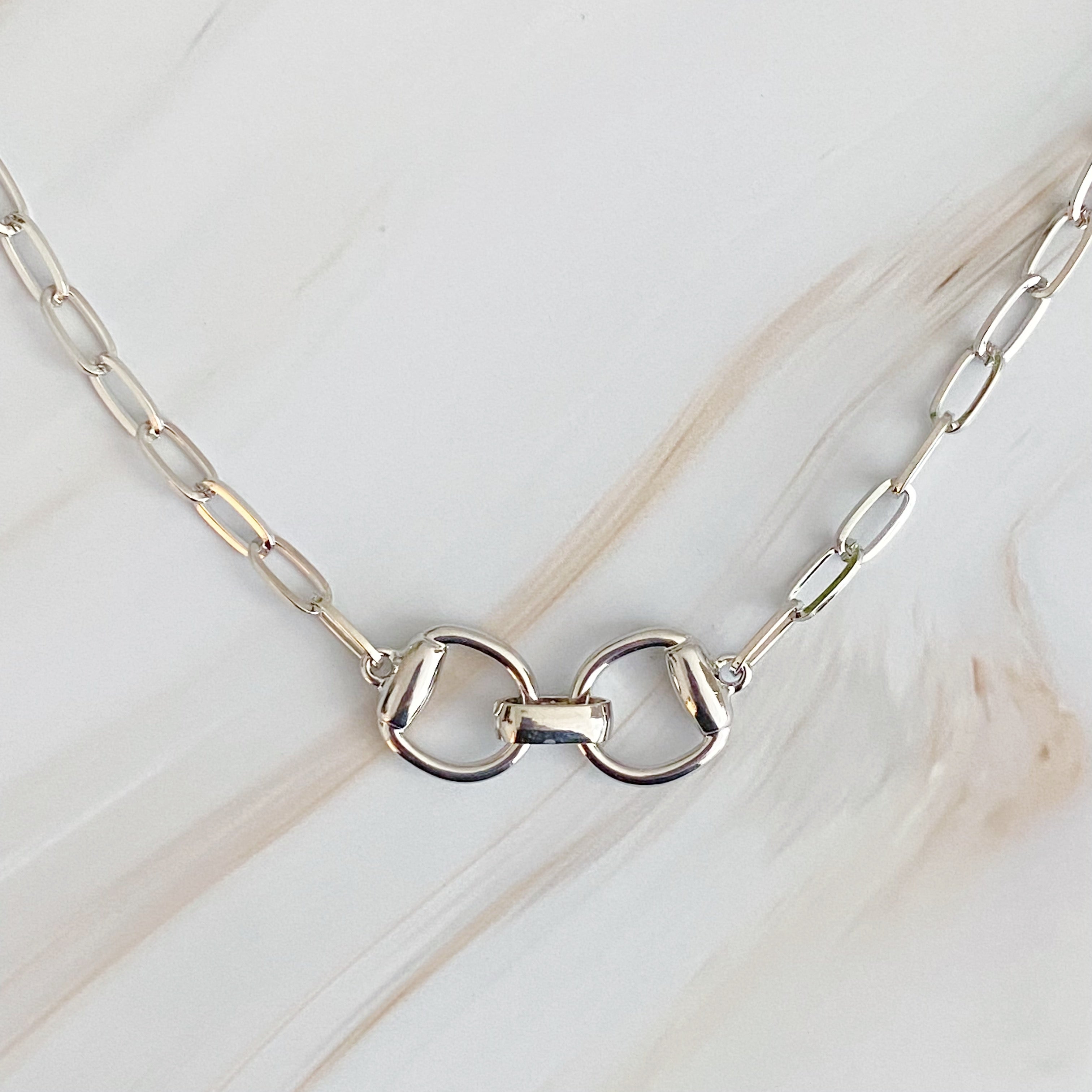 Equestrian Pendant Chain Necklace | Jewelry