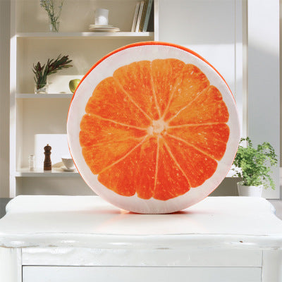 Cojín Redondo de Fruta Impreso en 3D