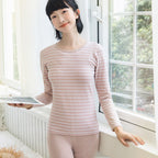 Women's Thin Cotton Thermal Underwear Set for Autumn