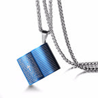Jesus Bible Pendant Necklace - Stainless Steel Christian Jewelry