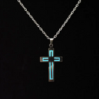 Luminous Stainless Steel Cross Necklace