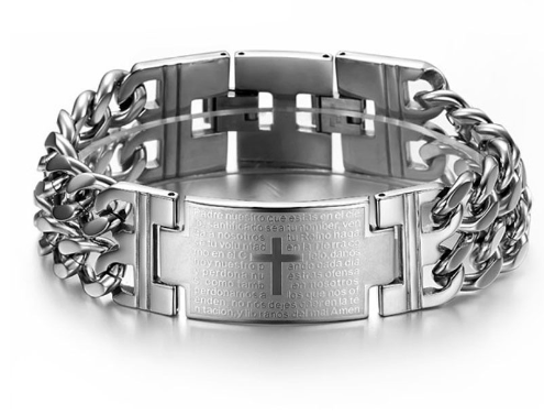 Men's Bracelet with Our Father Prayer in Latin (One)