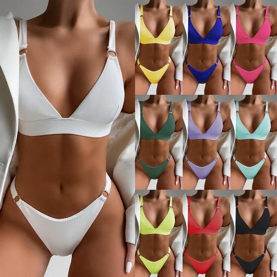 Women's Triangle Cheeky Bikini Set
