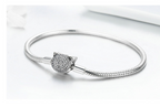 Sterling Silver Cat Bead Bracelet