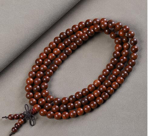 Sandalwood Prayer Beads Bracelet with 108 Beads