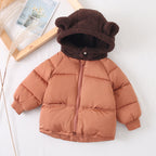Cute Teddy Hat Cotton Jacket for Kids (Winter 2023)