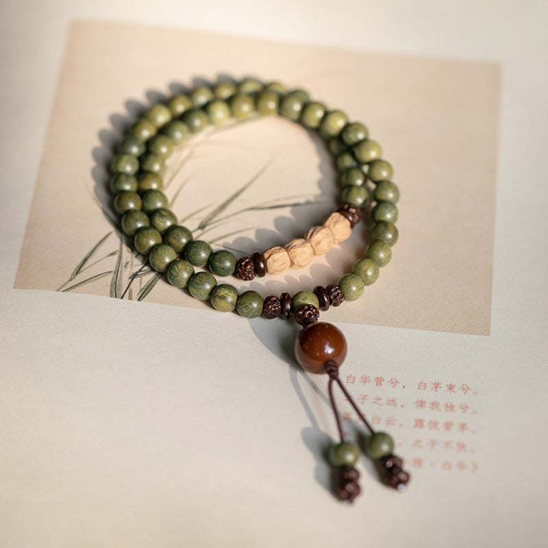 Sandalwood Prayer Beads Bracelet for Women