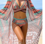 Aztec Geometric Print Bikini Set
