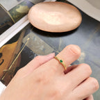 Korean Silver Cat Ring for Women (Joint Decor)
