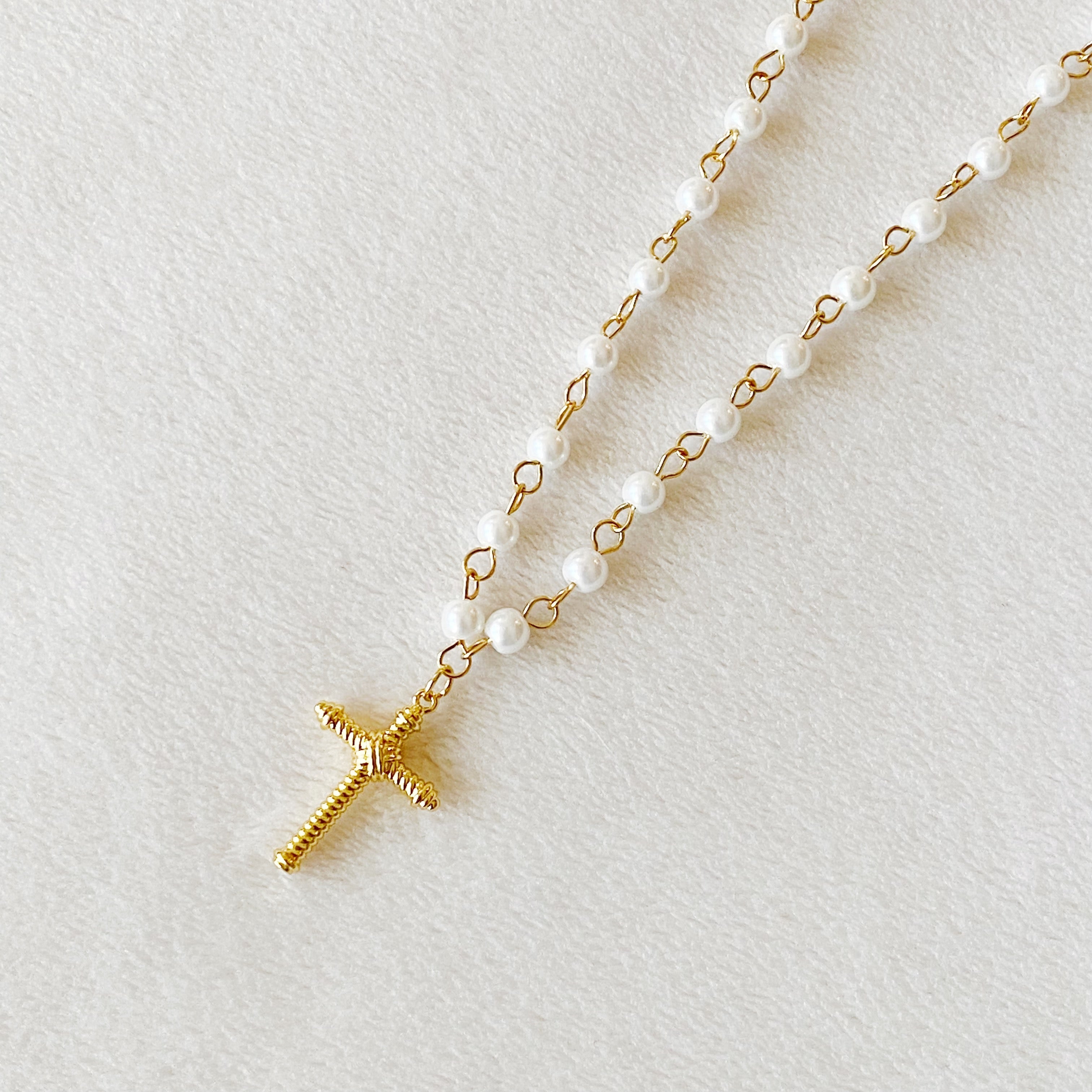 Cabled Cross Pendant Necklace | Christian Jewelry