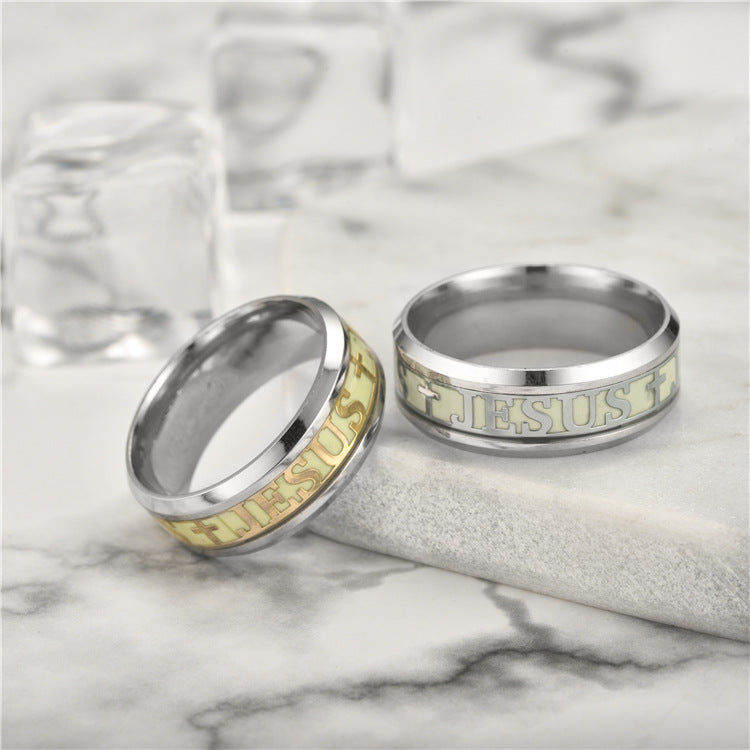 Glow in the Dark Christian Jesus Ring | Christian Jewelry