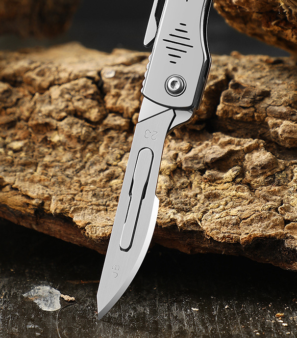 Bisturi Knife - Mini Folding Keychain Utility Blade (One) | Accessory