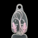 Corded Silicone Swimming Earplugs with Case