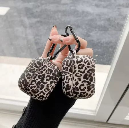 Protective Silicone Leopard Print Earphone Case | Accessory