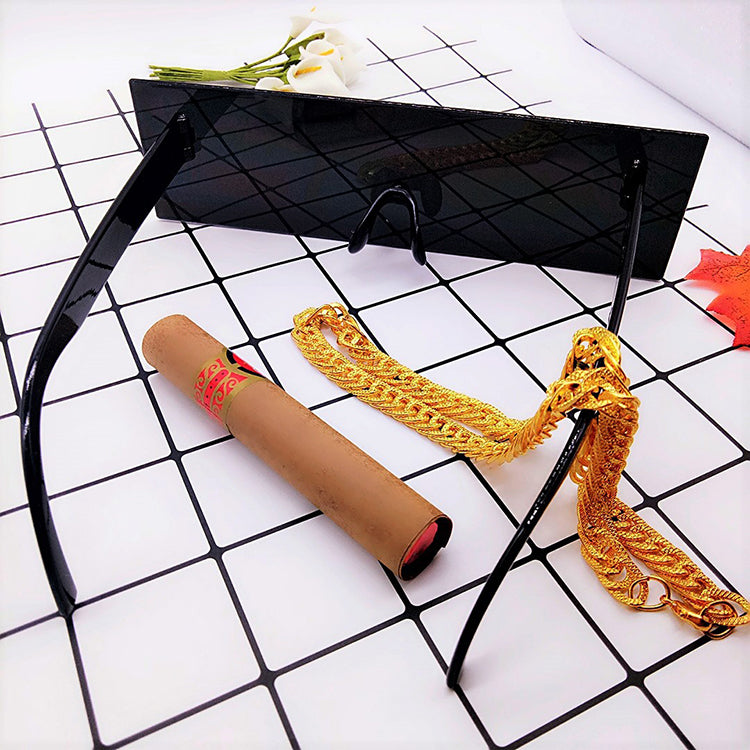 Rectangle Mosaic Sunglasses and Straight Frame Shades
