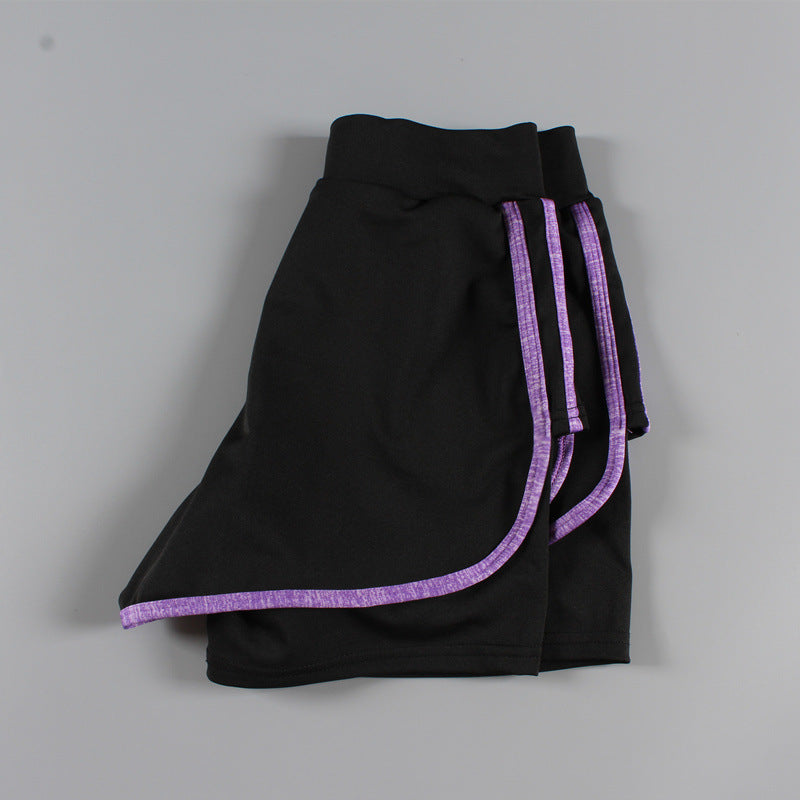 Plus Size Women's Running Gym Shorts with Inner Lining