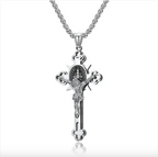3D Stainless Steel Cross Necklace