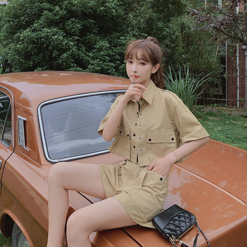 Trendy Women's Summer Cargo Shorts Set (2020)