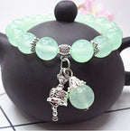 Handmade Cat's Eye Stone Crystal Bracelet