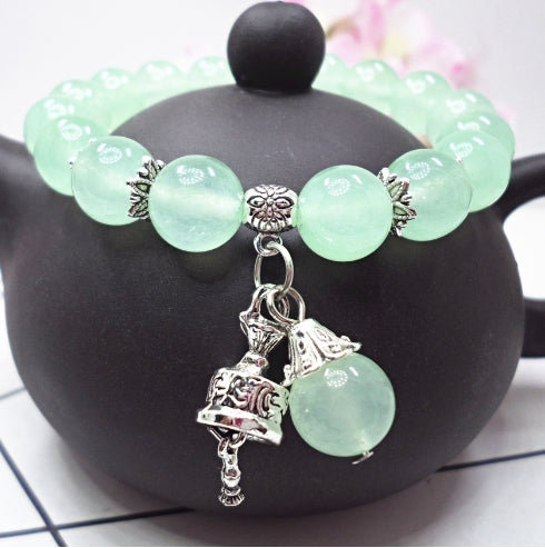 Handmade Cat's Eye Stone Crystal Bracelet