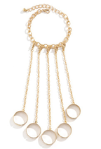 Retro Punk Metal Cross Chain Bracelet for Women