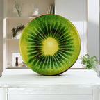3D Printed Round Fruit Cushion - Decorative Throw Pillow