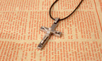 Jesus Cross Pendant in Titanium Steel Necklace | Christian Jewelry